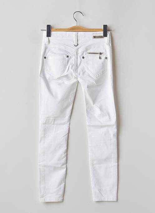 Pantalon slim alb FREEMAN T.PORTER femeie