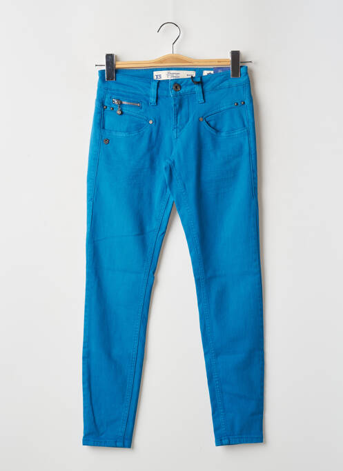 Pantalon slim albastru deschis FREEMAN T.PORTER femeie