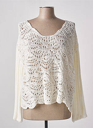 Pulover bej FABIANA FILIPPI femeie