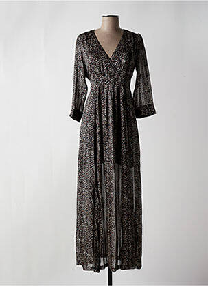 Rochie lungă negru OPULLENCE femeie