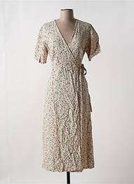 Rochie midi imprimeu floral mâneci scurte roz PEOPLE TREE femme
