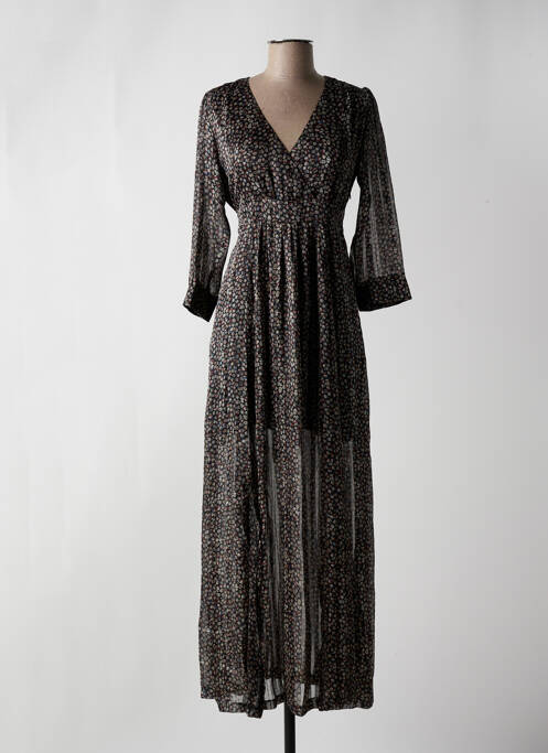 Rochie lungă negru OPULLENCE femeie