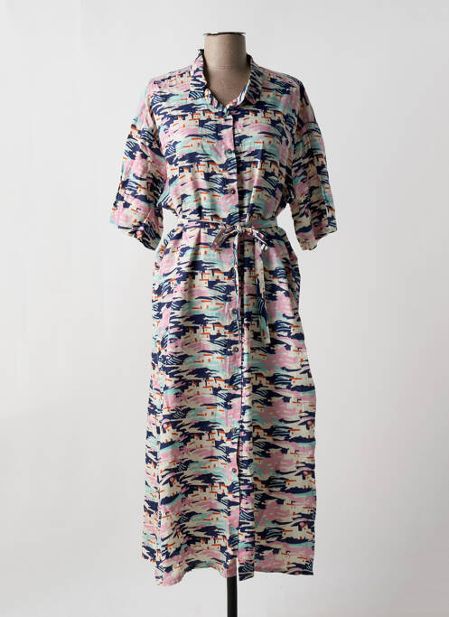 Rochie lungă roz THINKING MU femeie