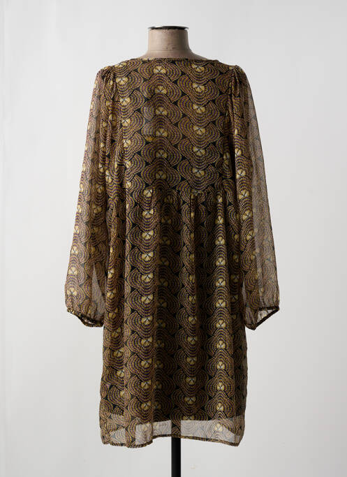 Rochie midi galben SCHOOL RAG femeie