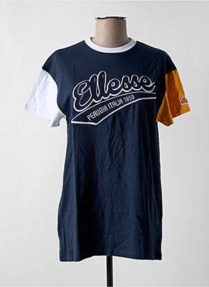 Tricou croială dreaptă mâneci scurte albastru ELLESSE femeie