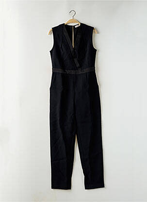 Salopetă-pantalon țesătură crep fără mâneci negru LA PETITE ETOILE femeie