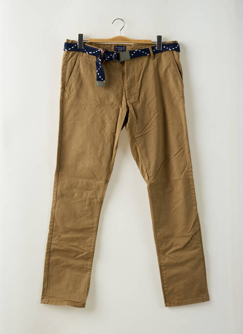 Pantalon chino maro TEDDY SMITH bărbat