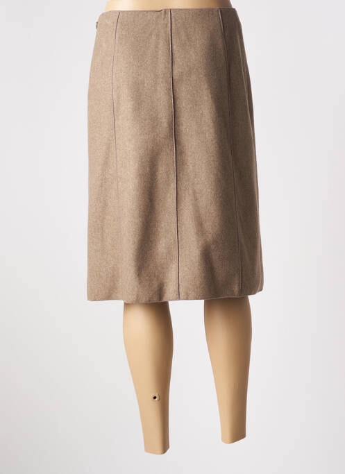 Fustă midi bej PAULE KA femeie