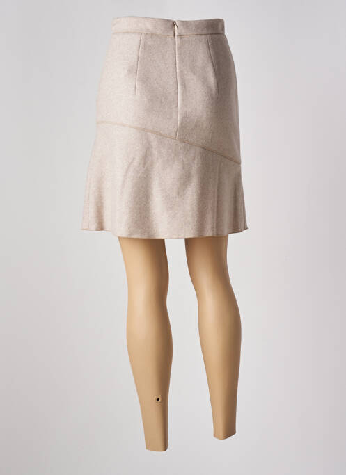 Fustă midi bej PAULE KA femeie