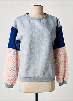 Hanorac mâneci lungi mâneci lungi gri TEDDY SMITH fată