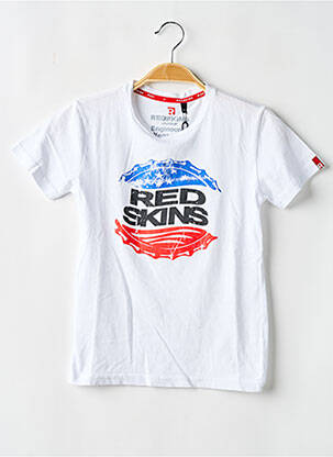 Tricou țesătură jersey mâneci scurte alb REDSKINS băiat
