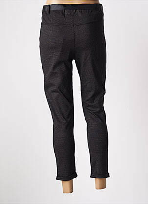Pantalon 7/8 talie înaltă talie înaltă negru MADE IN ITALY femeie