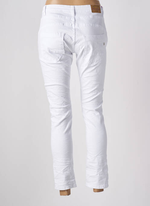 Pantalon slim alb PLACE DU JOUR femeie