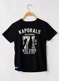 Tricou elasticitate mâneci scurte negru KAPORAL garcon