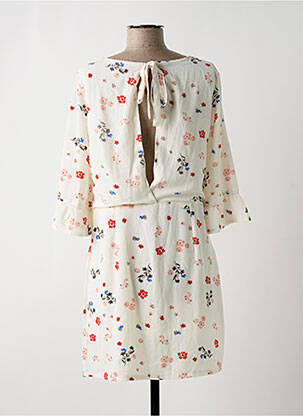 Rochie midi imprimeu floral mâneci 3/4 alb LILI & LALA femeie