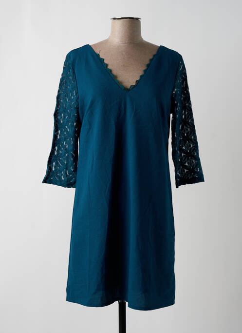 Rochie scurtă verde CERISE BLUE femeie