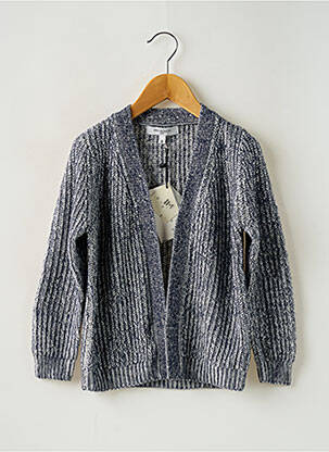 Vestă cu mâneci lungi tricot gros albastru MINI MIGNON fată