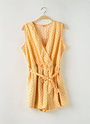 Salopetă scurtă galben BY ONE femeie