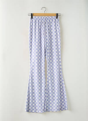 Pantalon drept talie elastică violet ELLI WHITE femeie