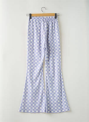 Pantalon drept talie elastică violet ELLI WHITE femeie