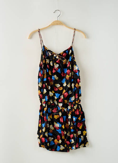 Salopetă scurtă croială fluidă bretele subțiri negru RED QUEEN femme