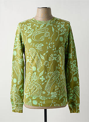 Hanorac țesătură jersey mâneci lungi verde SCOTCH & SODA bărbat