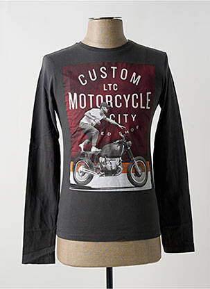 Tricou gri LE TEMPS DES CERISES băiat