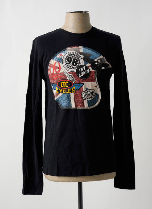 Tricou negru LE TEMPS DES CERISES băiat