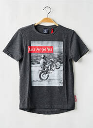 Tricou elasticitate mâneci scurte gri LE TEMPS DES CERISES copil