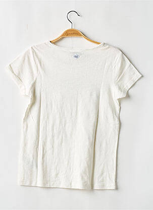 Tricou elasticitate mâneci scurte bej LE TEMPS DES CERISES fată