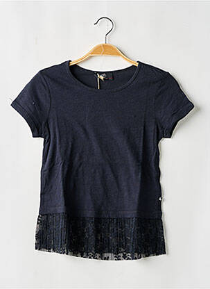 Tunică mâneci scurte albastru LE TEMPS DES CERISES fată