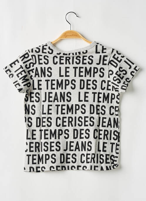 Tricou gri LE TEMPS DES CERISES fată