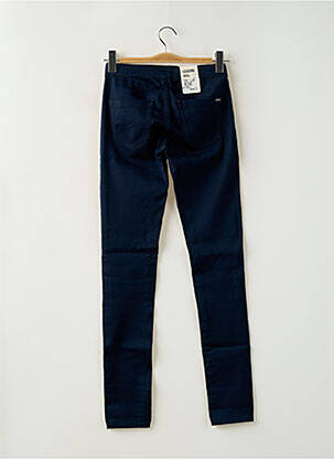 Pantalon slim închidere cu fermoar sub clapetă cu nasturi albastru PEPE JEANS fată