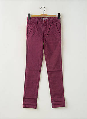 Pantalon croială dreaptă mărime reglabilă violet KAPORAL băiat