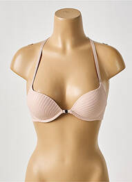 Sutien efect material satinat top sutien push-up roz TRIUMPH femme