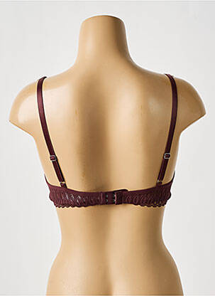 Sutien efect material satinat top sutien modelat maro TRIUMPH femeie