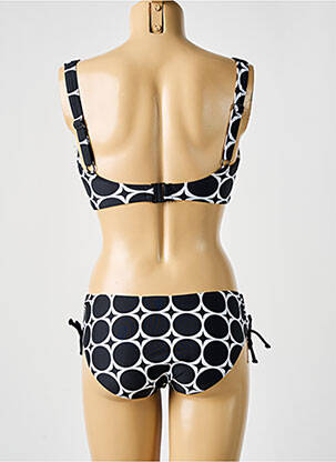 Costum de baie din două piese elasticitate sutien cupe întregi cu decolteu înalt negru SUNMARIN femeie