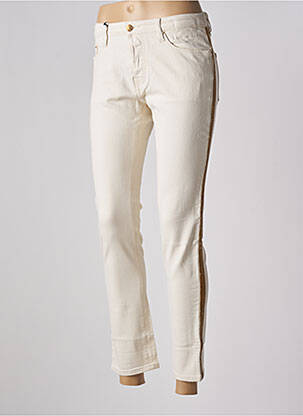 Blugi cu croială slim bej SCHOOL RAG femeie