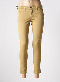 Pantalon 7/8 elasticitate mărime normală bej TEDDY SMITH femme