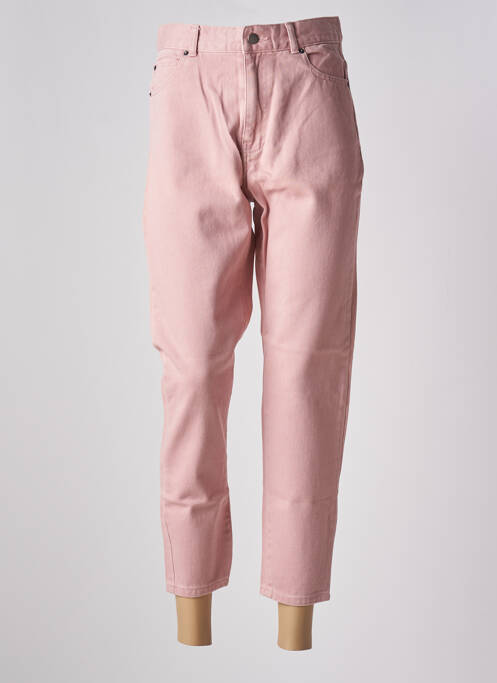 Blugi cu croială dreaptă roz DR DENIM femeie