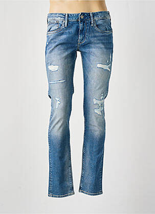 Blugi cu croială slim țesătură brută mărime normală albastru PEPE JEANS bărbat