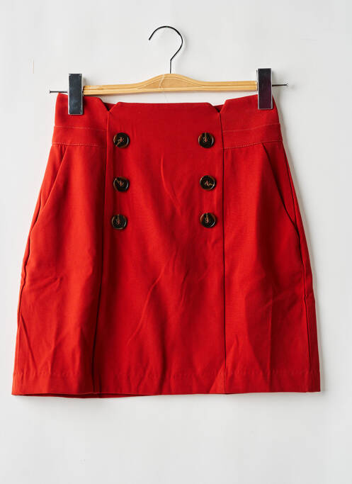 Fustă scurtă maro YUKA femeie