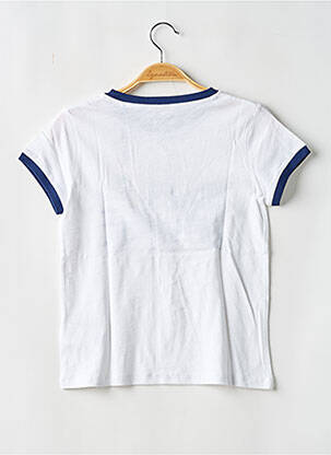 Tricou croială cambrată mâneci scurte albastru PEPE JEANS fată