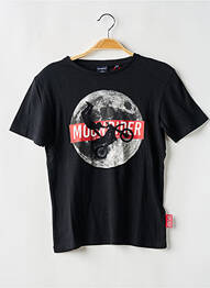 Tricou elasticitate mâneci scurte negru LE TEMPS DES CERISES băiat