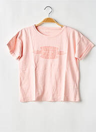 Tricou elasticitate mâneci scurte roz PEPE JEANS fată
