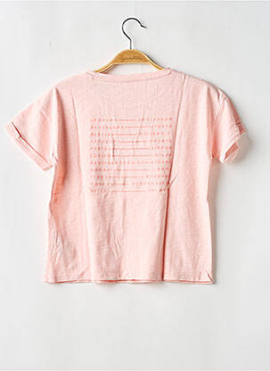 Tricou elasticitate mâneci scurte roz PEPE JEANS fată