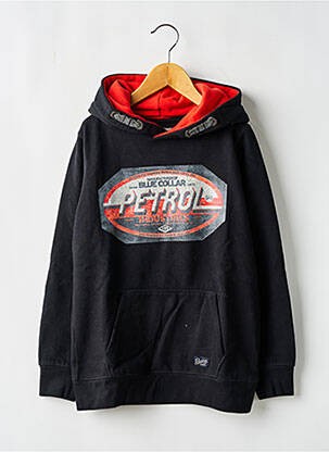Hanorac cu glugă negru PETROL INDUSTRIES băiat