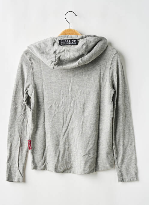 Hanorac cu glugă gri SUPERIOR băiat