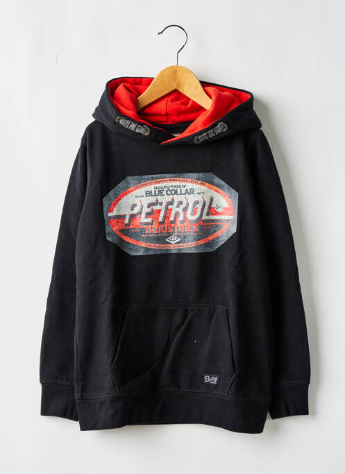 Hanorac cu glugă negru PETROL INDUSTRIES băiat