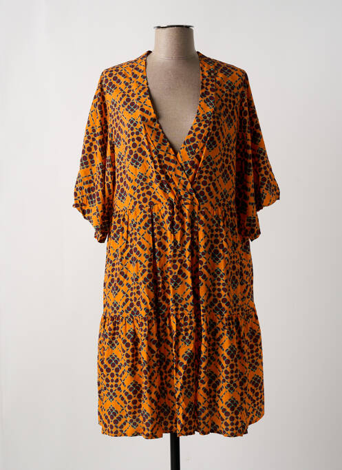 Rochie midi portocaliu JUSTMINE femeie